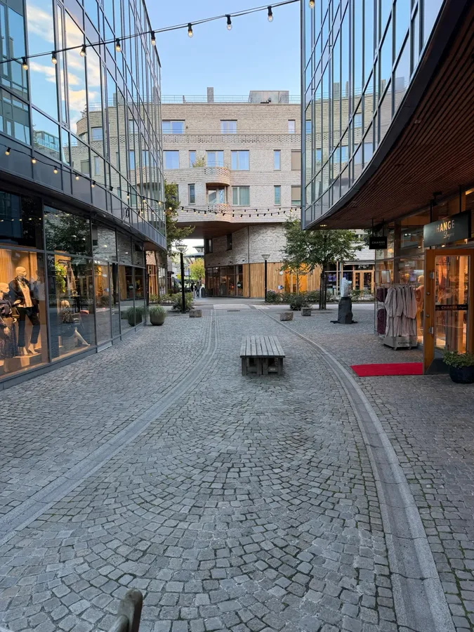 Sentrumsområdet ved Smuget 1 i Asker