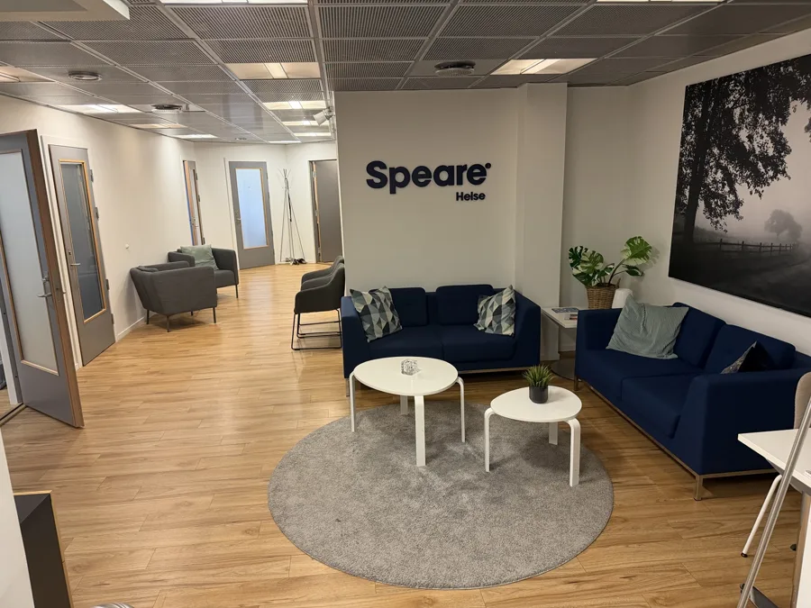 Venteområde hos Speare Helse i Asker